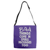 bad things small packages girls Adjustable Strap Totes