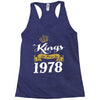 kings are born in 1978 Racerback Tank