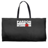 pardon the interruption Weekender Totes