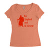 for england and st Women's Triblend Scoop T-shirt