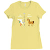 my girl friend your girlfriend unicorn Ladies Fitted T-Shirt