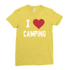 i love camping! Ladies Fitted T-Shirt