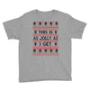 Emo Gothic Ugly Christmas Sweater Youth Tee