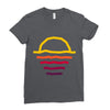sunset line Ladies Fitted T-Shirt