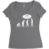 banksy funny human evolution indie Women's Triblend Scoop T-shirt
