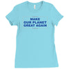 make our planet great again 2 Ladies Fitted T-Shirt