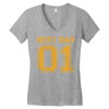 1 best dad Women's V-Neck T-Shirt