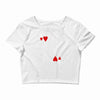 king of hearts playing card Crop Top