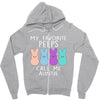 peeps bunnies Zipper Hoodie