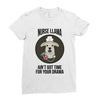 nurse lama Ladies Fitted T-Shirt
