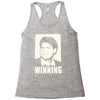 charlie sheen   winning   official Racerback Tank