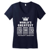 F Chord Dad Funny Guitar Women's V-Neck T-Shirt