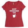 get nogged up funny Women's Triblend Scoop T-shirt
