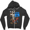 looney tunes genius at work Zipper Hoodie