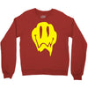 melting acid smiley face Crewneck Sweatshirt