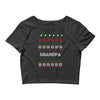 ugly christmas grandpa Crop Top