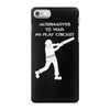alternatives to war play cricket batting anti war stencil tour iPhone 7 Case