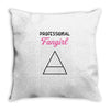 Professional Fangirl Throw Pillow