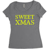 sweet xmas Women's Triblend Scoop T-shirt