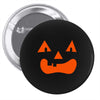 fun face pumpkin Pin-back button