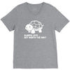 always late worth wait funny turtle V-Neck Tee