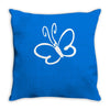 butterfly sticker vinyl Throw Pillow