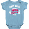 this girl loves drag racing Baby Onesie
