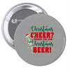 christmas cheer i thought you said christmas beer Pin-back button