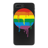 rainbow colored stripes dot running splashes iPhone 7 Plus Case