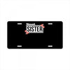 blessed sister with flower white color License Plate