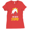 im with stupid Ladies Fitted T-Shirt