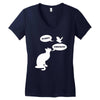 pussy! chicken! Women's V-Neck T-Shirt