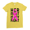 her fight is my fight Ladies Fitted T-Shirt