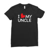 I Love My Uncle Ladies Fitted T-Shirt