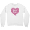 pink heart eat dirt ! t shirt   heart eat dirt graphic Crewneck Sweatshirt