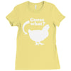 chicken butt Ladies Fitted T-Shirt