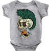 skull punk style Baby Onesie