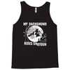 my dachshund rides shotgun Tank Top