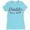 personalised daddy (2) Ladies Fitted T-Shirt