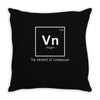 the vegan element Throw Pillow