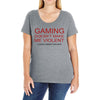 gaming doesn't make me violent Ladies Curvy T-Shirt