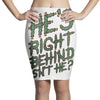 zombie right behind Pencil Skirts