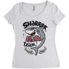 sharrk team Women's Triblend Scoop T-shirt