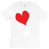 bird love heart animal graph note music party pop art gift T-Shirt