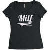 milf since 2012 Women's Triblend Scoop T-shirt