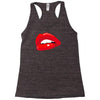 lips red kiss passion girl Racerback Tank