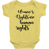 women's rights are human rights Baby Bodysuit