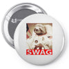 sloth astronaut swag Pin-back button