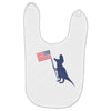 Patriotic T-Rex Baby Bibs
