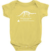 Brontosaurus Dinosaur shirt Inspired by Dustin from Stranger Things Baby Onesie